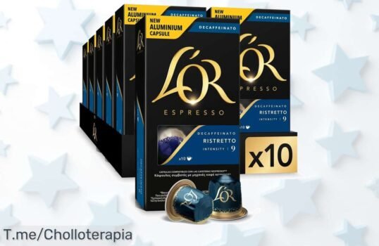 Descubre el super chollo de café descafeinado L'OR ESPRESSO con intensidad 9, ¡saborea sin cafeína y aprovecha este ofertón limitado antes que se agote!