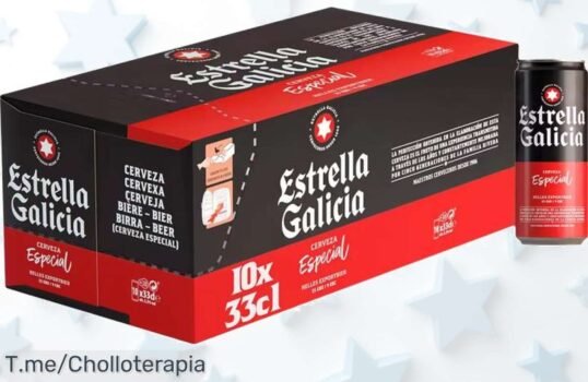 Descubre el super chollo de cerveza Estrella Galicia en pack: 10 latas o ¡3 packs de 30! Celebra tus reuniones con un ofertón que nunca viste antes ¡Haz tu pedido ya!