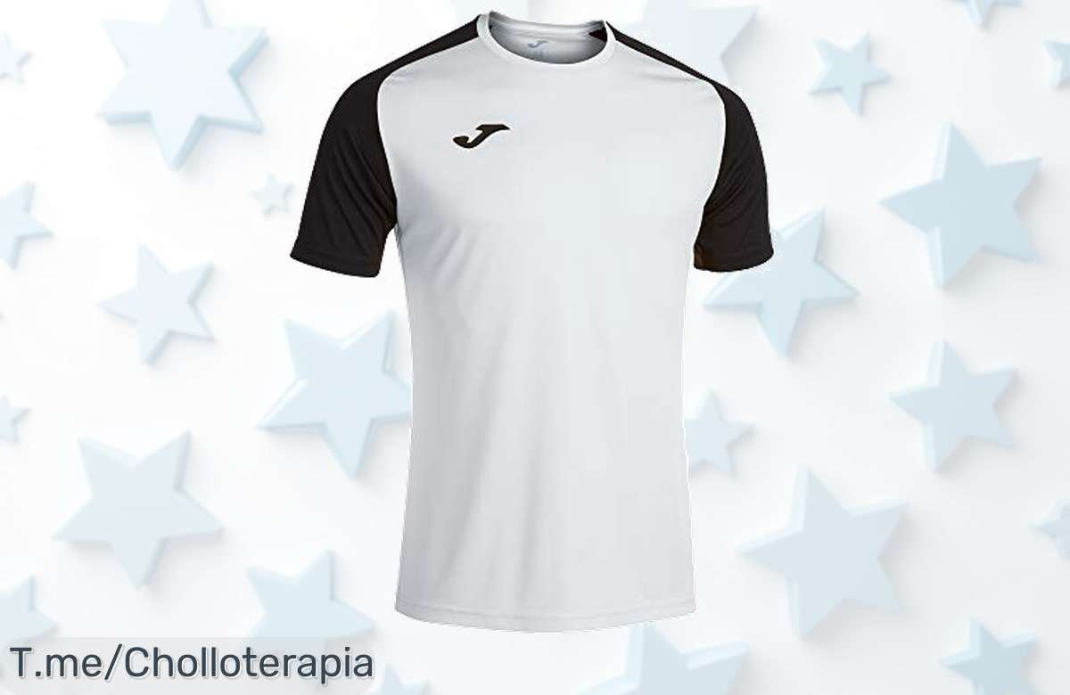 Descubre el super chollo de la camiseta Joma Academy IV: libertad total al correr, sudor fuera y sin olores. ¡Aprovecha este ofertón antes de que se agote!