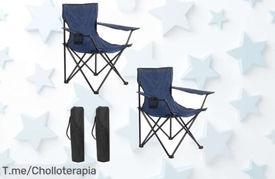 Descubre el super chollo de las sillas de camping plegables: resistentes, fáciles y perfectas para aventuras ¡No esperes más, compra ahora esta oferta limitada!