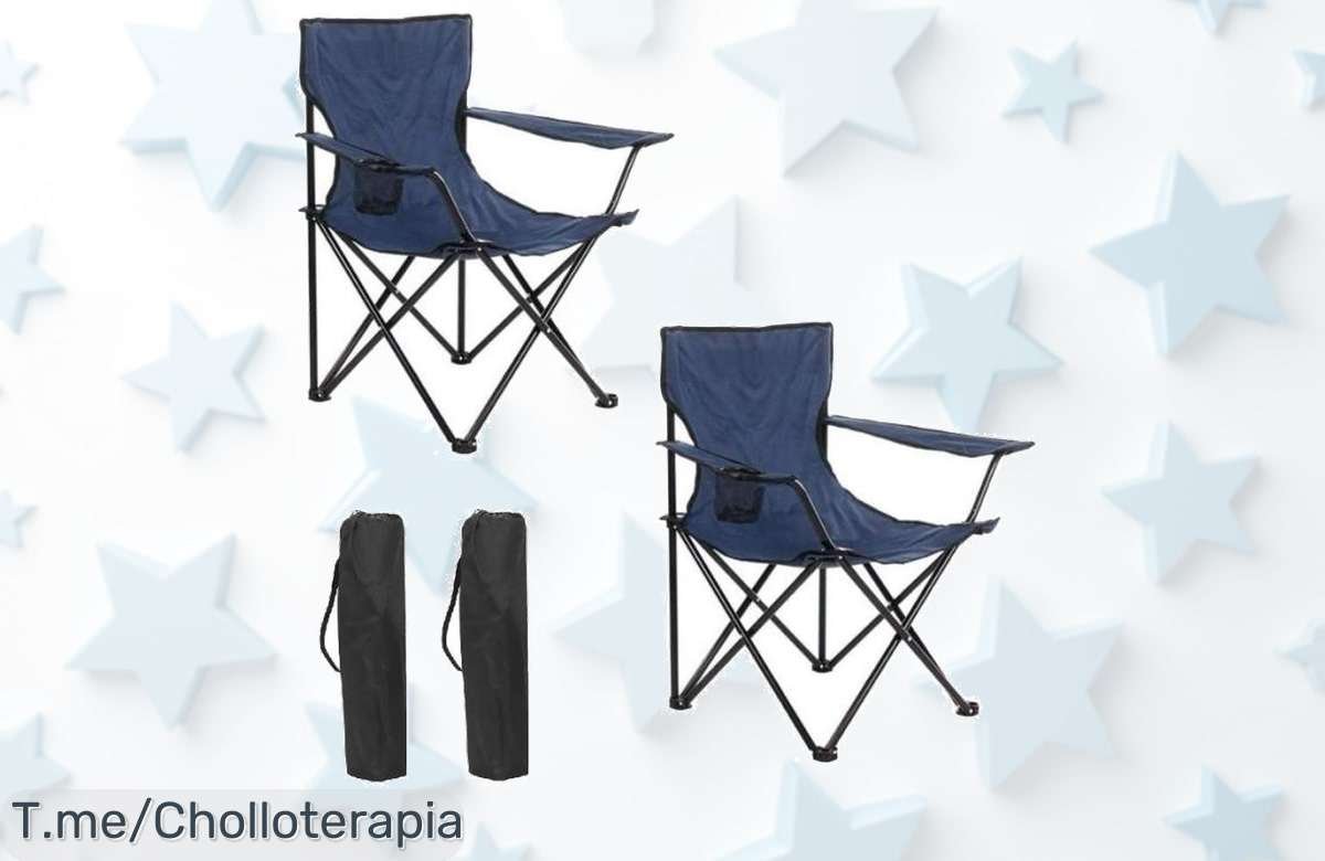 Descubre el super chollo de las sillas de camping plegables: resistentes, fáciles y perfectas para aventuras. ¡No esperes más, compra ahora esta oferta limitada!