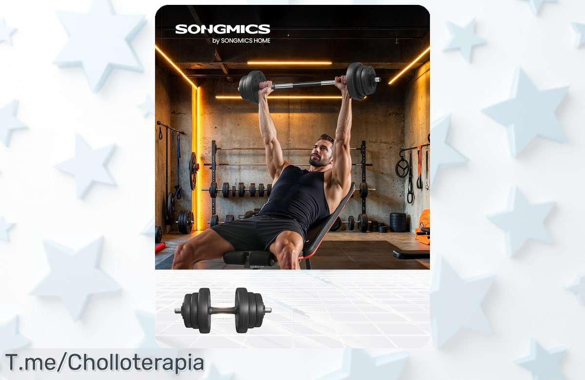 Descubre el super chollo de mancuernas 2 en 1 que transformará tus entrenamientos en casa, ¡aprovecha este ofertón y compra ya antes de que se agote!