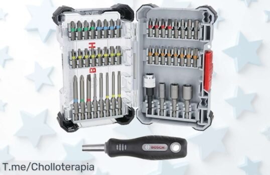 Descubre el super chollo del año: ¡45 puntas Bosch con brocas codificadas y mango imantado! Haz brillar tus proyectos Aprovecha esta oferta única antes de que se acabe