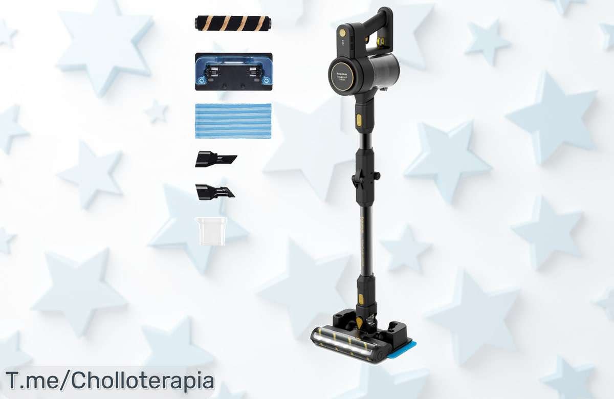 Descubre el super chollo del aspirador escoba Homeland Unique en dorado, fácil de usar y con cable largo, ¡aprovecha esta oferta limitada antes que se agote!