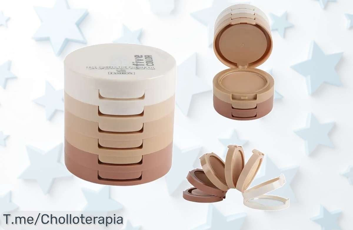 ¡Descubre el super chollo del polvo de contorno! 5 colores increíbles que iluminan tu piel. No te quedes sin este ofertón, ¡compra ahora antes de que se acabe!