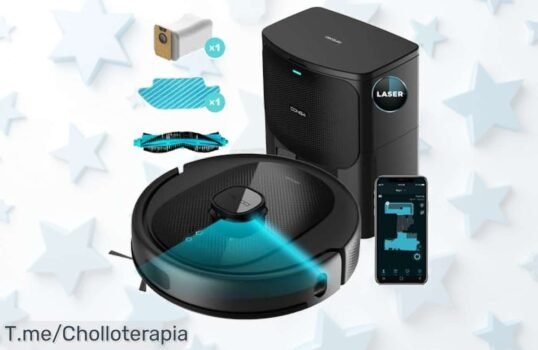 ¡Descubre el super chollo del robot aspirador que friega y barre todo en uno! Con navegación láser y 280 min de autonomía, aprovecha este ofertón antes de que desaparezca ¡Actúa ya!