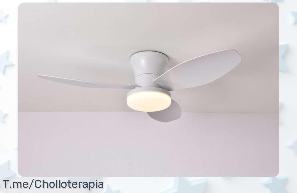 Descubre el super chollo del ventilador LED RXFL8001: estilo único, luz regulable para cada momento y frescura en tu hogar. ¡Oferta limitada que no puedes dejar pasar!