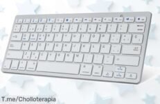 Descubre el teclado Bluetooth Español que hará volar tus dedos mientras escribes en tu iPhone o Android, ¡aprovecha este ofertón limitado y hazlo tuyo ya!