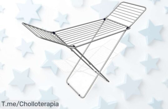 Descubre el tendedero plegable que todos desean: 20 metros de espacio y diseño antideslizante a un precio loco ¡Haz tu compra ya antes de que se agote este ofertón!