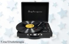 Descubre el tocadiscos bluetooth VC400: un super chollo que convierte tus vinilos en música digital ¡Hazlo tuyo hoy y no te quedes sin esta oferta increíble!