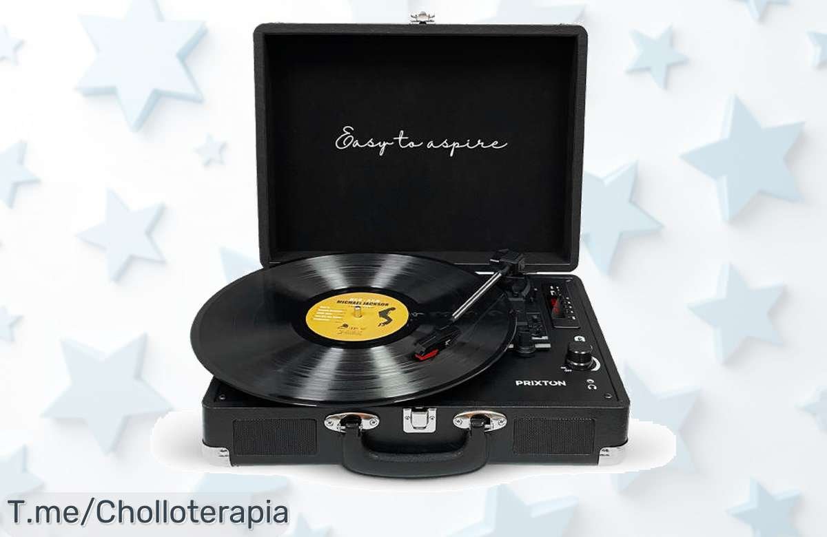 Descubre el tocadiscos bluetooth VC400: un super chollo que convierte tus vinilos en música digital ¡Hazlo tuyo hoy y no te quedes sin esta oferta increíble!
