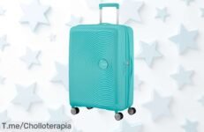 Descubre la American Tourister Soundbox: ¡un super chollo que te hará viajar con estilo! Candado TSA y ruedas dobles, actúa rápido antes de que se agote esta oferta única