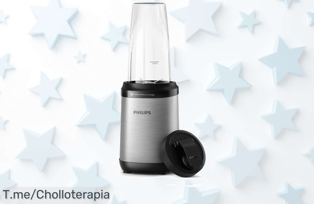 Descubre la Batidora Philips Serie 5000 y mezcla como un profesional con su motor ProBlend Plus. No te pierdas este super chollo, ¡compra ya antes de que se agote!