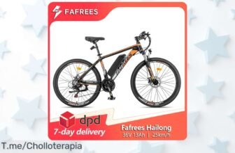 Descubre la Fafrees Hailong, tu bicicleta eléctrica de montaña con motor potente de 250W a un precio loco ¡Aprovecha este ofertón limitado y compra ya!