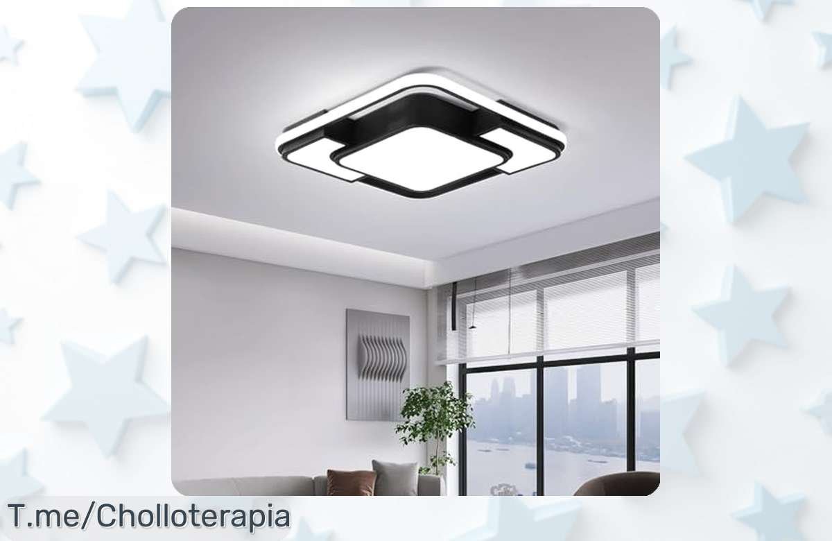 Descubre la Lámpara LED Schindora, un diseño moderno que transforma tu hogar con luz natural. Aprovecha este super chollo y renueva tu espacio antes de que se agoten.