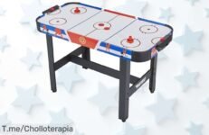 Descubre la MUWO Game On Mesa Air Hockey, el super chollo que hará vibrar a toda la familia ¡Diviértete como nunca antes! Aprovecha este ofertón y cómprala ya, stock limitado
