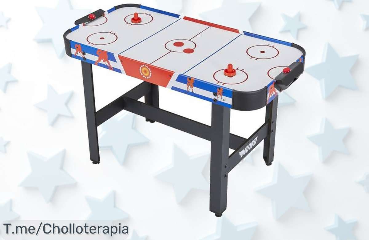 Descubre la MUWO Game On Mesa Air Hockey, el super chollo que hará vibrar a toda la familia. ¡Diviértete como nunca antes! Aprovecha este ofertón y cómprala ya, stock limitado.