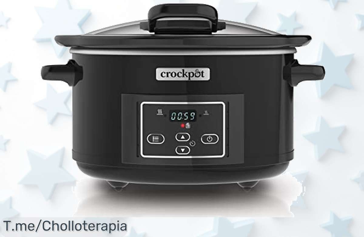 Descubre la Olla CrockPot Lift and Serve con temporizador de 20 horas, cocina sola mientras disfrutas, ¡aprovecha este super chollo antes que se agote!