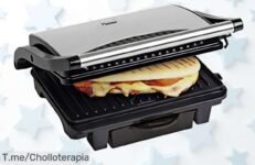 Descubre la Parrilla Sandwichera Bestron: sándwiches perfectos y sin aplastarlos, ¡un super chollo que no querrás dejar escapar! Oferta limitada, compra ya