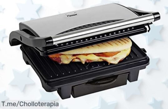 Descubre la Parrilla Sandwichera Bestron: sándwiches perfectos y sin aplastarlos, ¡un super chollo que no querrás dejar escapar! Oferta limitada, compra ya