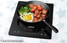 Descubre la Placa de Inducción Portátil CIARRA, un super chollo que cocina como un pro con su control táctil y limpieza fácil ¡No te quedes sin ella, compra ya!