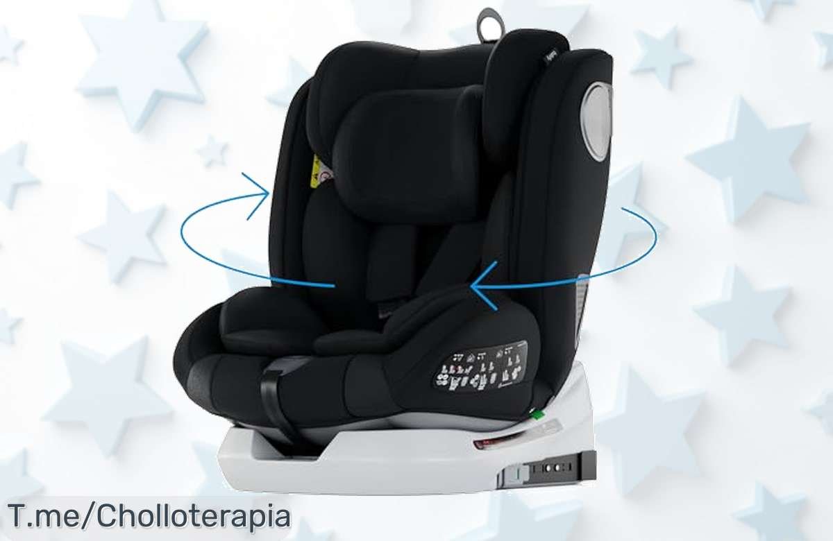 Descubre la Silla de Coche Isofix con giro 360º y total seguridad en un ofertón único, ¡no esperes más y haz que tu bebé viaje como nunca!