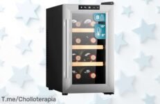 Descubre la Vinoteca Cecotec Bolero GrandSommelier 830 a precio loco, enfría tus vinos sin ruidos y deslumbra en cada cena ¡Aprovecha este ofertón antes de que se agote!