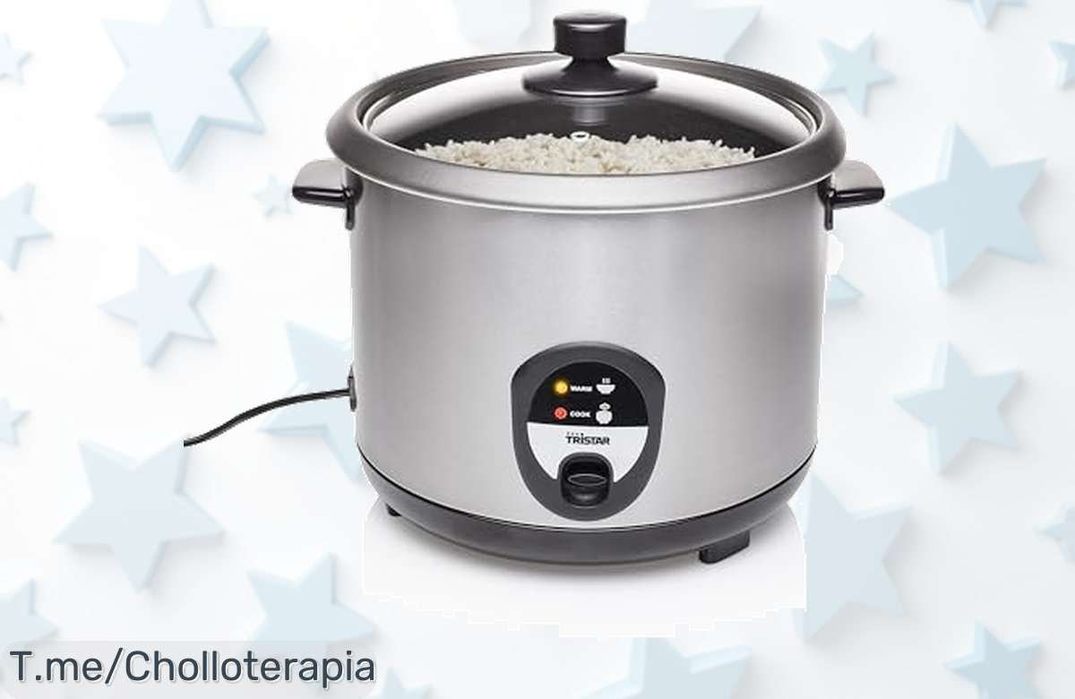 Descubre la arrocera Tristar RK6129, acero inoxidable y cocción rápida a un precio loco: ¡un super chollo que no puedes dejar pasar! ¡Compra ya antes de que se acabe!