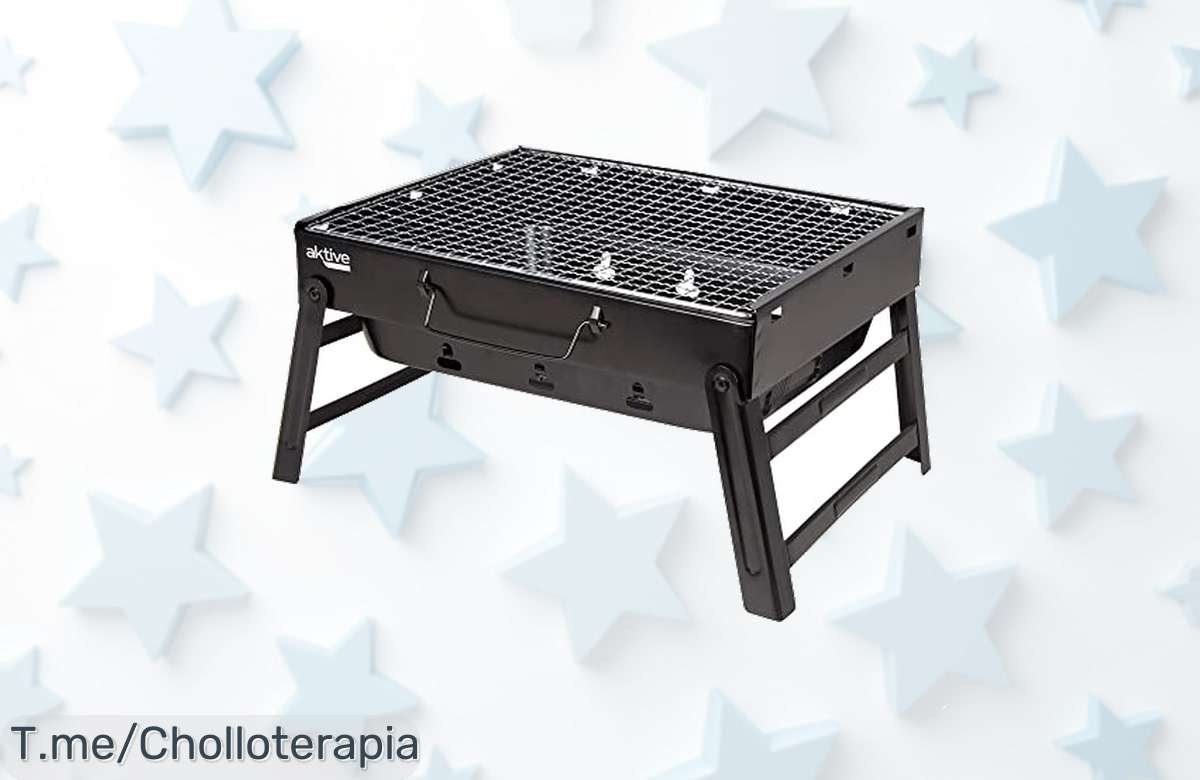 Descubre la barbacoa portátil AKTIVE 63031, un super chollo con diseño maletín y parrilla extraíble. ¡Disfruta de asados en cualquier lugar a un precio loco antes que se agote!