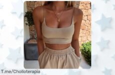 Descubre la camisola sin mangas perfecta para este verano a un precio loco, brilla en cualquier ocasión y no dejes pasar este ofertón ¡Compra ya antes de que se agoten!