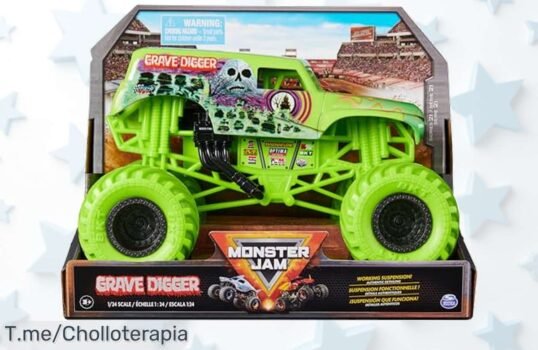 Descubre la emoción del Grave Digger de Monster Jam: ¡un super chollo para los amantes de la velocidad! Horas de diversión garantizadas ¡Consíguelo ya, vuela antes que se agote!
