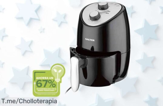 Descubre la freidora de aire Salter, tu aliada para frituras deliciosas y saludables a un precio loco; ¡aprovecha este ofertón antes que se agote!