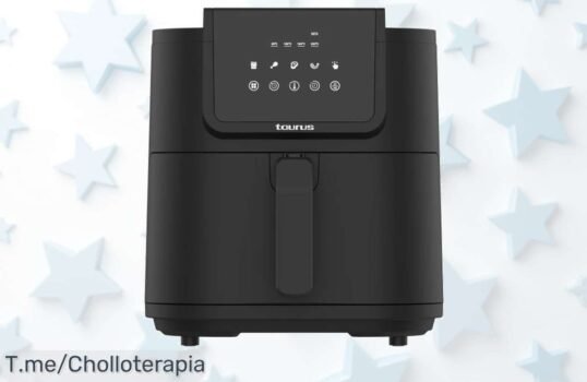 Descubre la freidora de aire TAURUS con 8 litros y sin aceite, ¡cocina rico en minutos! Aprovecha este super chollo limitado y hazte con la tuya antes que se agote