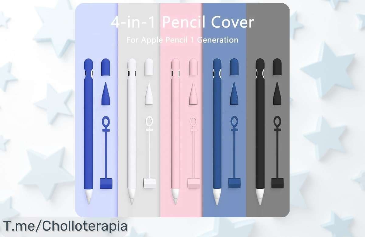 Descubre la funda protectora 4 en 1 para tu iPad, suave y colorida que cuida hasta de tu Apple Pencil. Aprovecha este super chollo antes de que se agote, ¡compra ya!