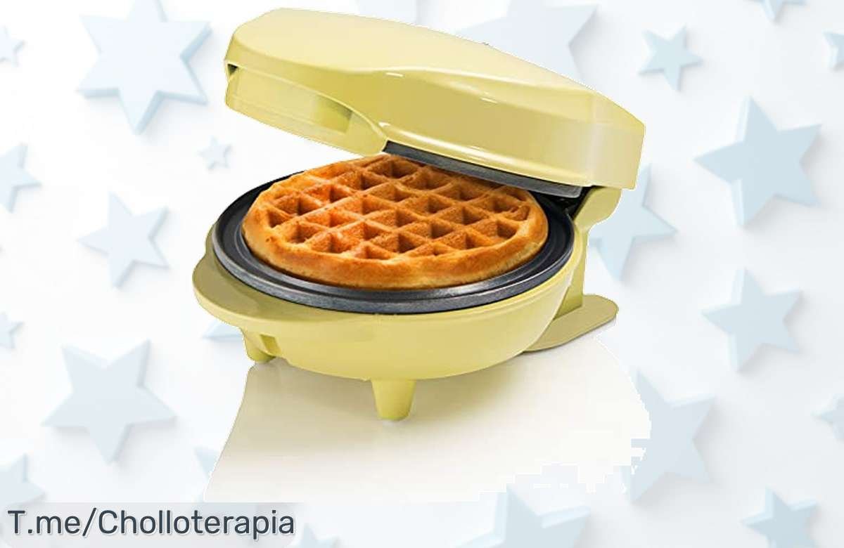 Descubre la gofrera mágica que convierte tus mañanas en fiesta deliciosa, crea mini gofres en minutos y disfruta de un super chollo ¡aprovecha antes que se acabe!