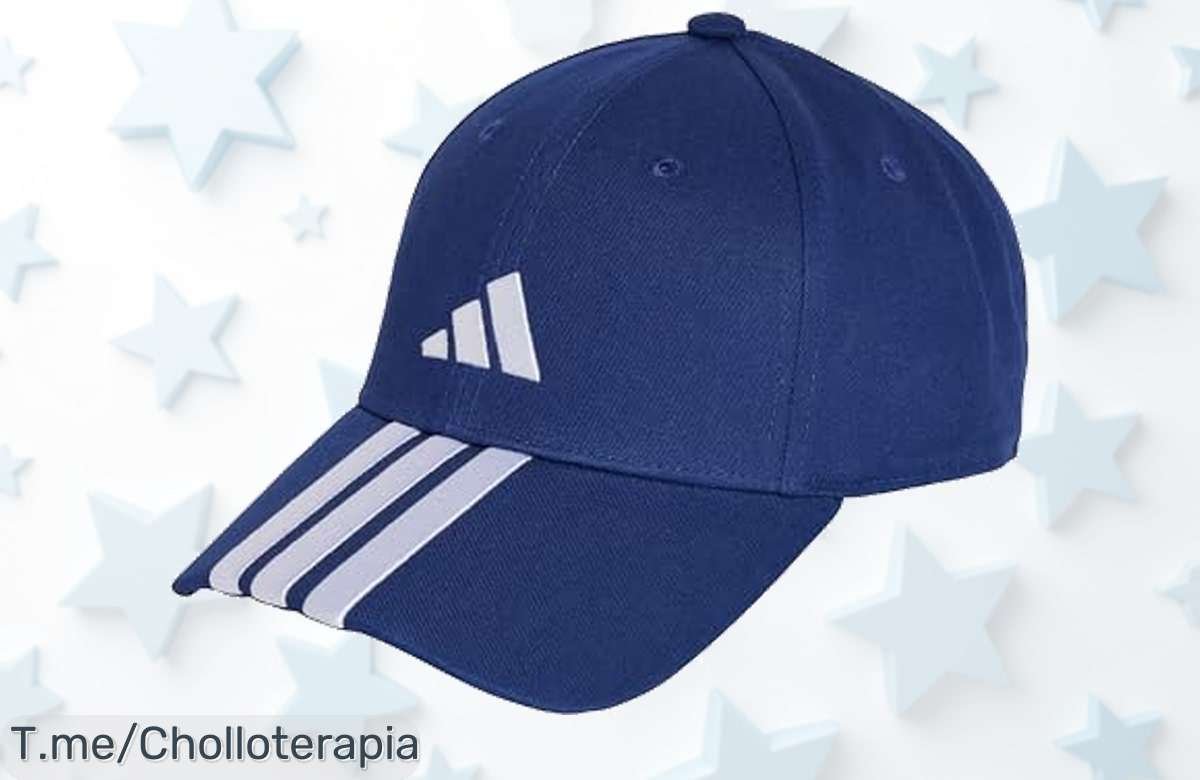 Descubre la gorra adidas BBALL 3S en azul y blanco, súper cómoda y perfecta para todos. No te quedes sin ella, ¡aprovecha este ofertón antes de que se agote!