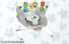 Descubre la hamaca Playful Paradise con vibraciones suaves y 3 juguetes giratorios, ¡un ofertón que hará sonreír a tu bebé! Aprovecha este super chollo antes de que sea tarde