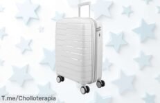 Descubre la maleta rígida más deseada del momento, ligera y con ruedas giratorias a 360°, ¡hazla tuya al mejor precio loco antes de que se agote esta oferta única!