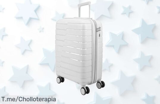 Descubre la maleta rígida más deseada del momento, ligera y con ruedas giratorias a 360°, ¡hazla tuya al mejor precio loco antes de que se agote esta oferta única!