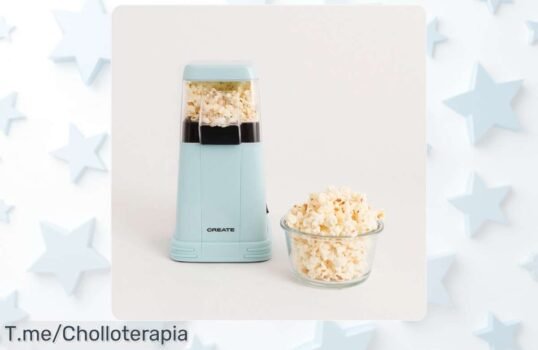 Descubre la máquina eléctrica de palomitas, el super chollo que hará de tus noches un festín familiar ¡No te quedes sin ella, esta oferta deliciosa es por tiempo limitado!