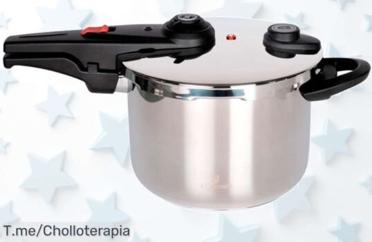 Descubre la olla a presión 6 litros ultra rápida que cocina al instante, ¡super chollo para disfrutar de platos deliciosos en un suspiro! Compra ya antes de que se agote