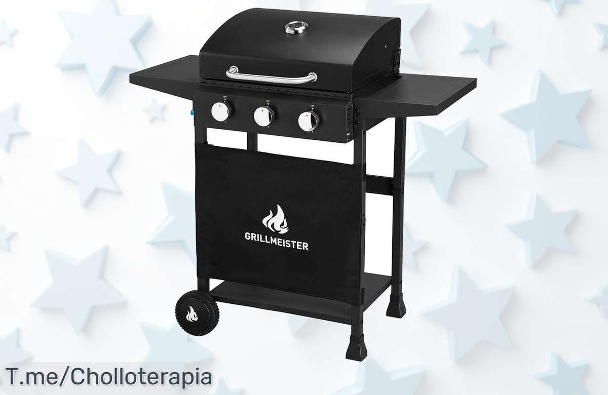 Descubre la parrilla a gas de 3 fuegos a un precio loco y haz asados épicos en tu patio. ¡No dejes pasar este ofertón limitado y sorprende a todos ya!