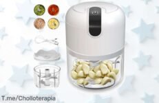 Descubre la picadora eléctrica portátil que transforma tu cocina: ¡prepara en segundos, fácil de llevar y a un precio loco! Aprovecha esta oferta limitada y compra ya
