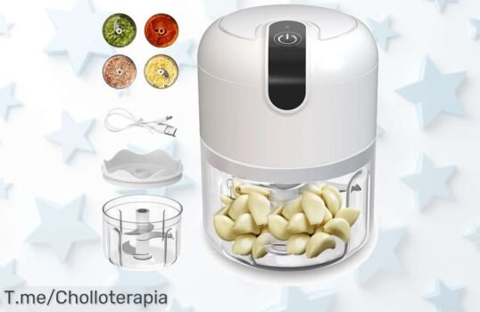Descubre la picadora eléctrica portátil que transforma tu cocina: ¡prepara en segundos, fácil de llevar y a un precio loco! Aprovecha esta oferta limitada y compra ya