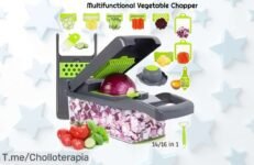 Descubre la picadora multifuncional 14-16 en uno y transforma tu cocina con cortes perfectos al instante Aprovecha este super chollo antes de que se agote, ¡compra ya!