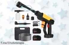 Descubre la pistola de agua alta presión que hará brillar tu coche en segundos a un precio loco ¡Aprovecha este super chollo antes de que se agote!