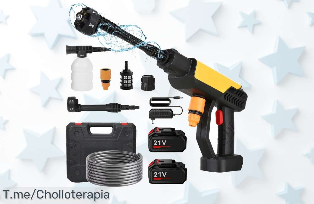 Descubre la pistola de agua alta presión que hará brillar tu coche en segundos a un precio loco. ¡Aprovecha este super chollo antes de que se agote!