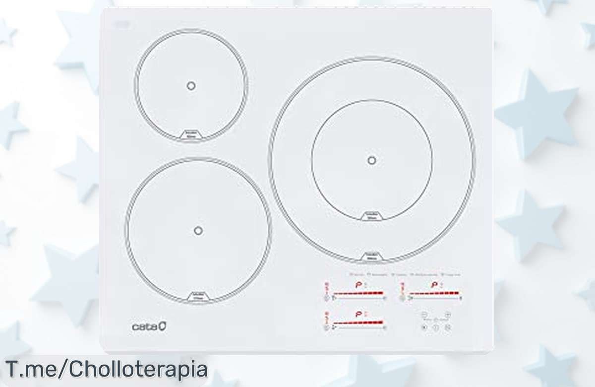Descubre la placa de inducción blanca que calienta al instante y cocina como un chef; aprovecha el super chollo antes de que se agote, ¡actúa ya!