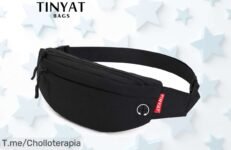 Descubre la riñonera TINYAT, el bolso que lleva tu celular y más con 4 bolsillos Aprovecha este ofertón limitado y transforma tus salidas en aventuras ¡Compra ya!