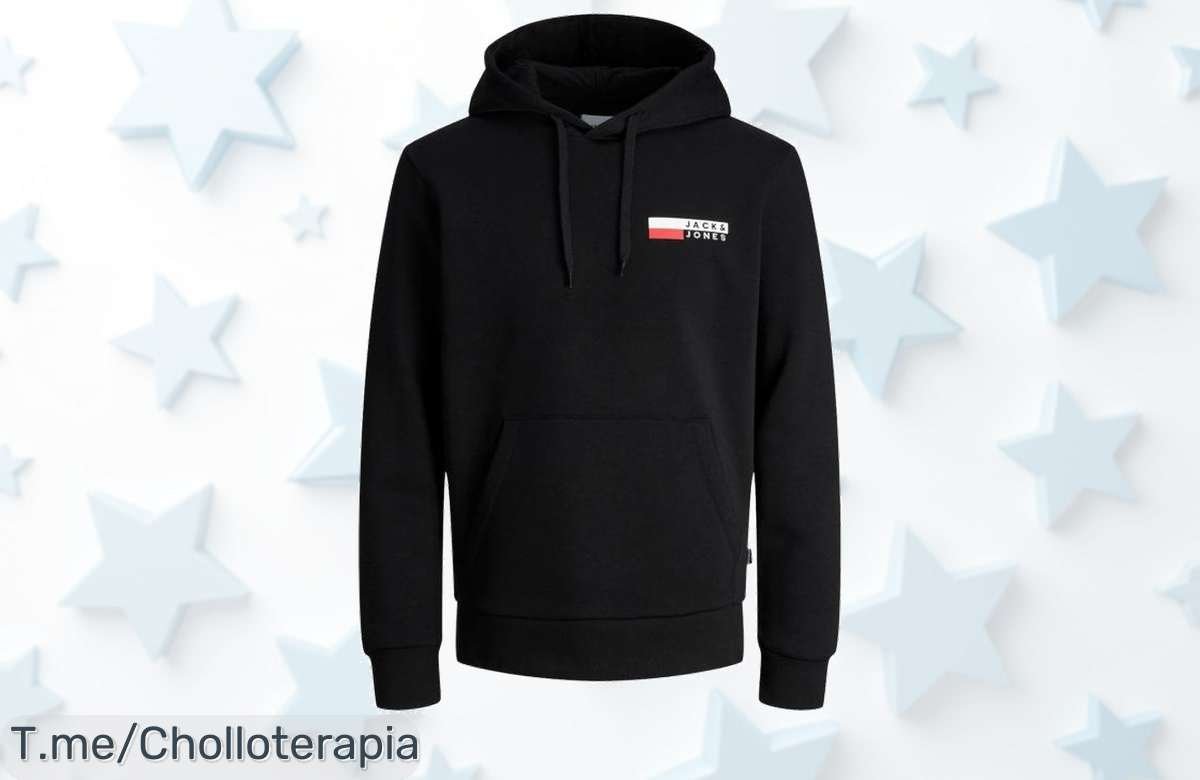 Descubre la sudadera Jack & Jones, suave y cálida como nunca antes. Aprovecha este ofertón único y dale estilo a tus días. ¡Compra ya antes de que se agoten!